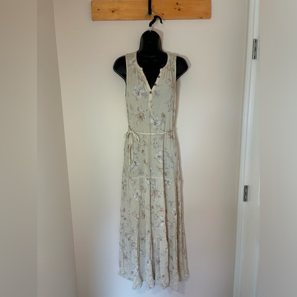 #20 Vintage Blue B 100% Rayon Sleeveless Dress